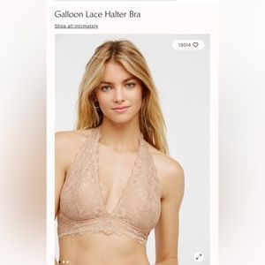 Galloon Lace Halter Bra set